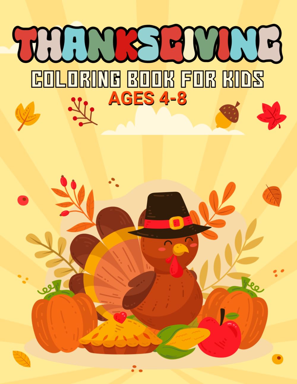 Buy Thanksgiving Coloring Book A collection of 50 Thanksgiving