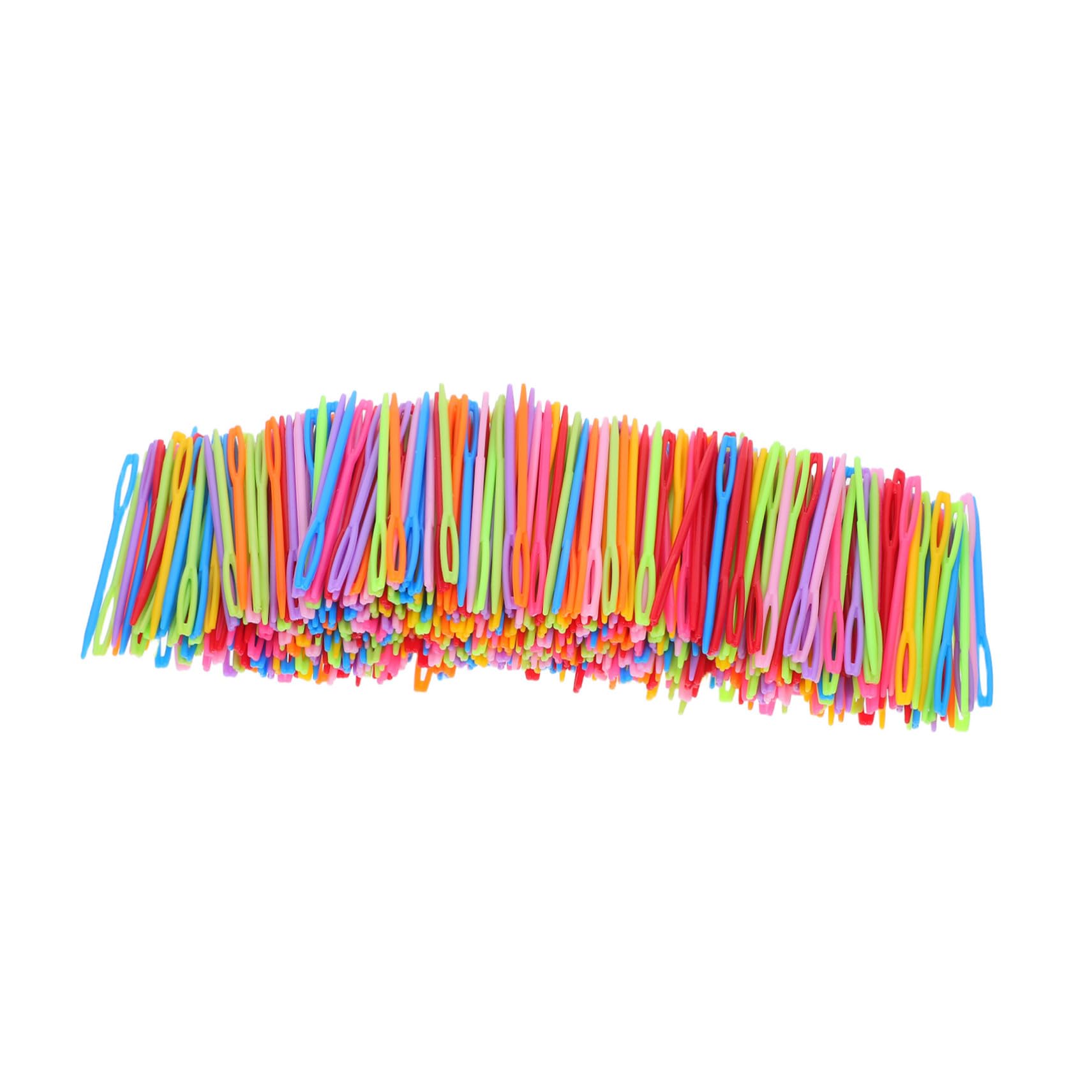Anneome 2000 Piezas Unidades Agujas de Coser de Plástico Gruesas y Coloridas Ojo Grande para Hilo Grueso y Proyectos de Punto y Ganchillo Herramienta Ligera para Manualidades