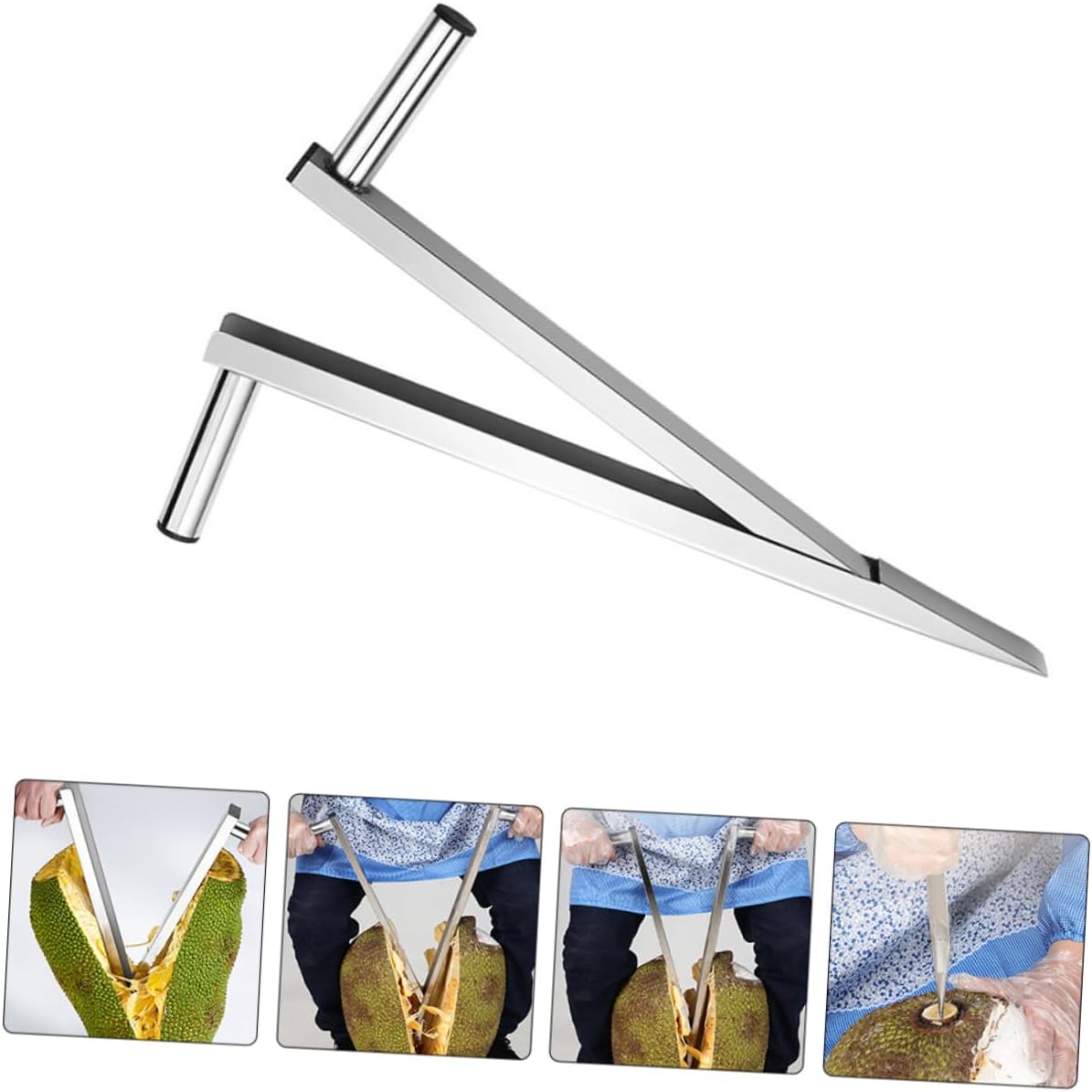 Ergonomic Jackfruit Opener Metal Jackfruit Opening Tool Practical Fruit Core Remover Versatile Kitchen Gadget