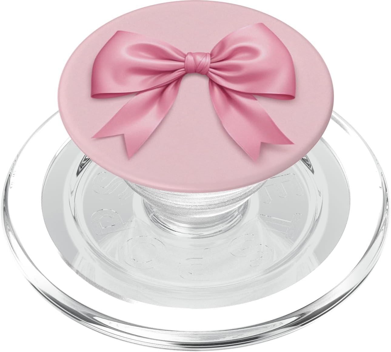 Cute Pink Bow Coquette Aesthetic Ribbon Girly PopSockets PopGrip for MagSafe