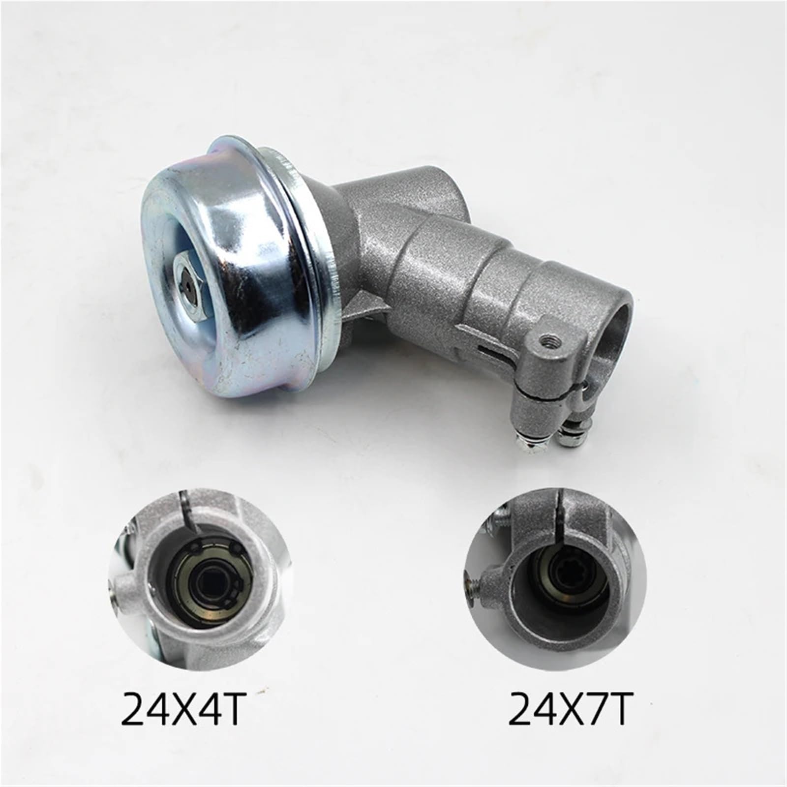 Głowica trymera skrzynia biegów wał skrzyni biegów 24mm Spline 4T 7T pasuje do MAR-UYAMA kosa do zarośli reduktor narzędzia ogrodnicze kosiarka trawa(24mm 7T)
