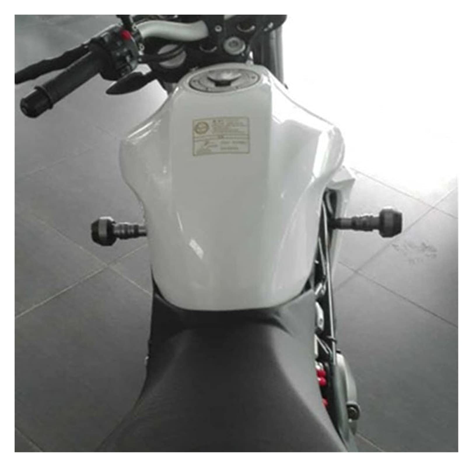 Owiewka motocyklowa Spadające Ochraniacze Ze Stopu Aluminium Suwaki Wydechowe Sliders Ochrona Przed Wypadkami Moto Crash Pad Na Motocykl Motocykl Universal(POMARAŃCZOWY)