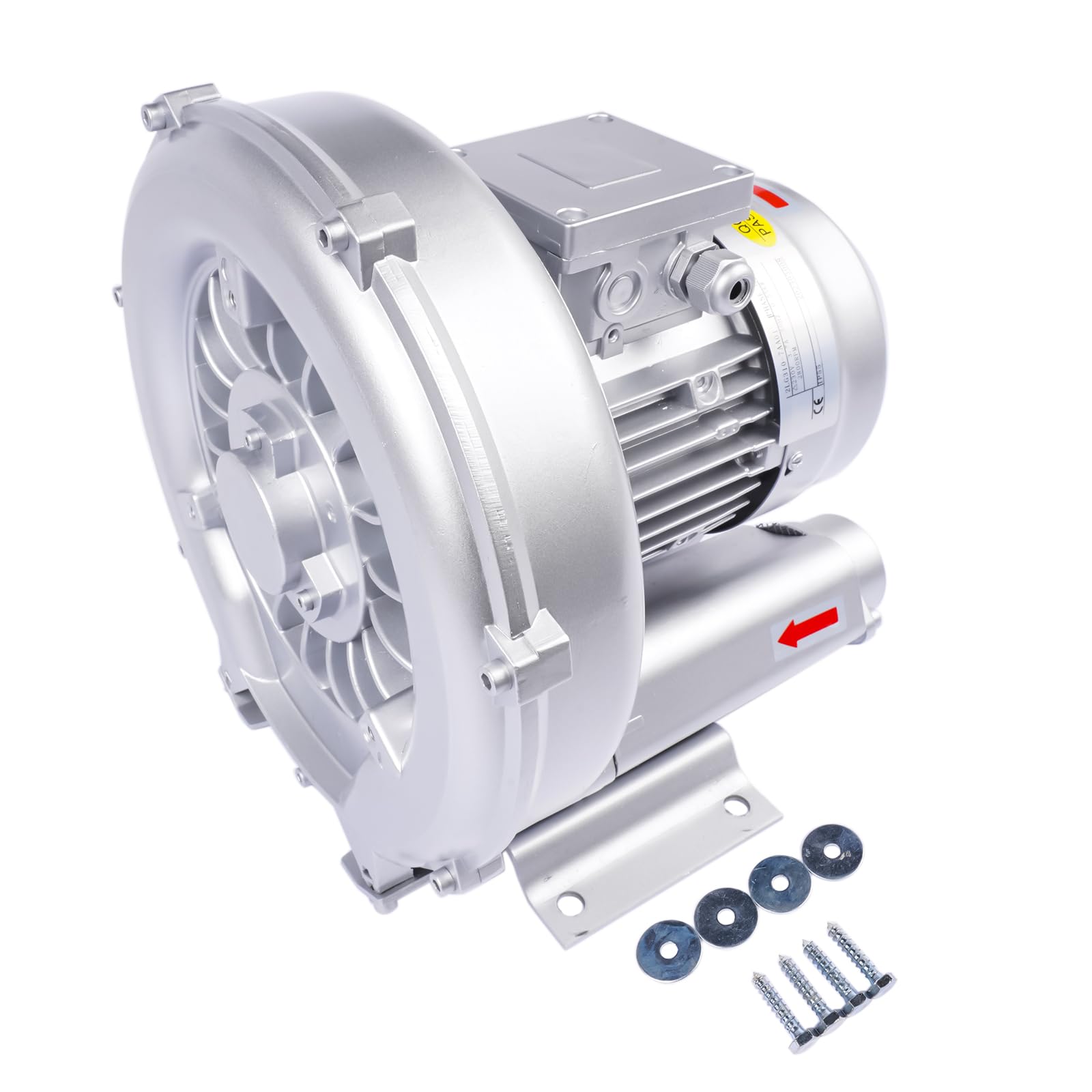 Bisenya Seitenkanalverdichter Seitenkanalgebläse 0.55KW 230V 100m³/Std 120 Druck mbar