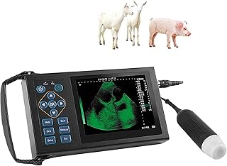 DKULMN Veterinary B-Ultrasound Scanner, Veterinary Ultrasound Scanner Kit, Portable Scanner Veterinary for Pregnancy Pig, Sheep