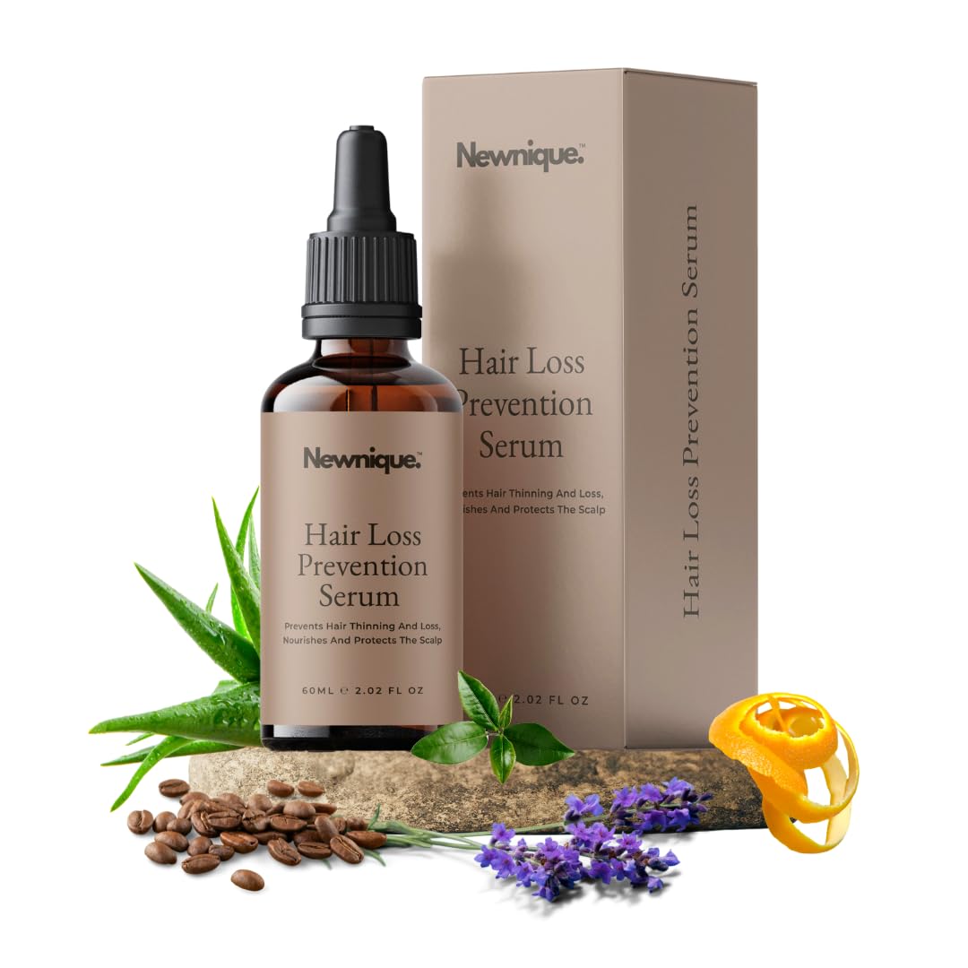 Newnique Hair Loss Serum – Hair Loss Treatment for Women & Men Hair Care – Non-Greasy, Natural Vegan Scalp Serum, Cruelty-Free – Rosemary, Biotin Hair Growth Oil