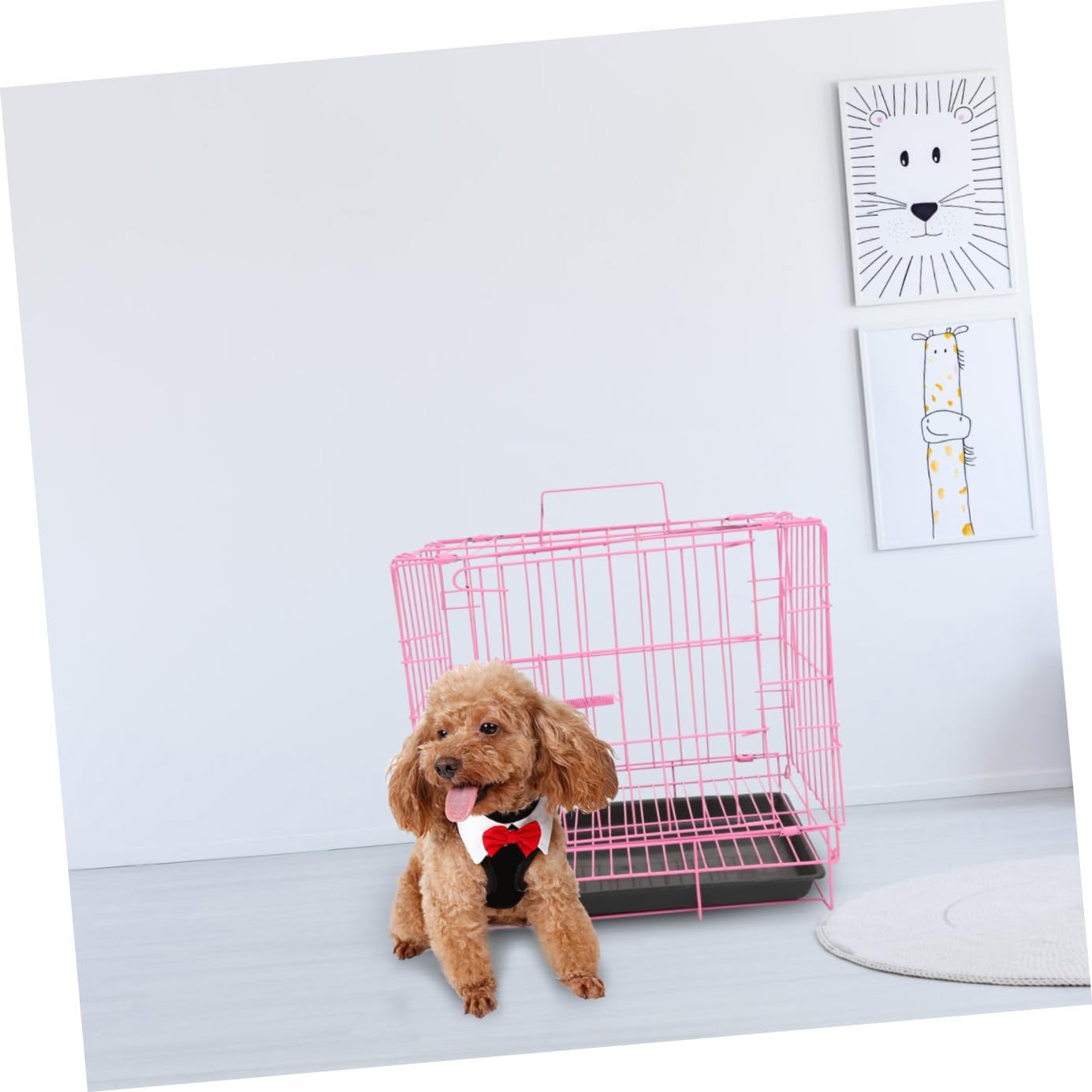BESPORTBLE Portable Dog Crate Collapsible Dog Kennel Indoor Outdoor Pet Cage House Frame Easy to Carry
