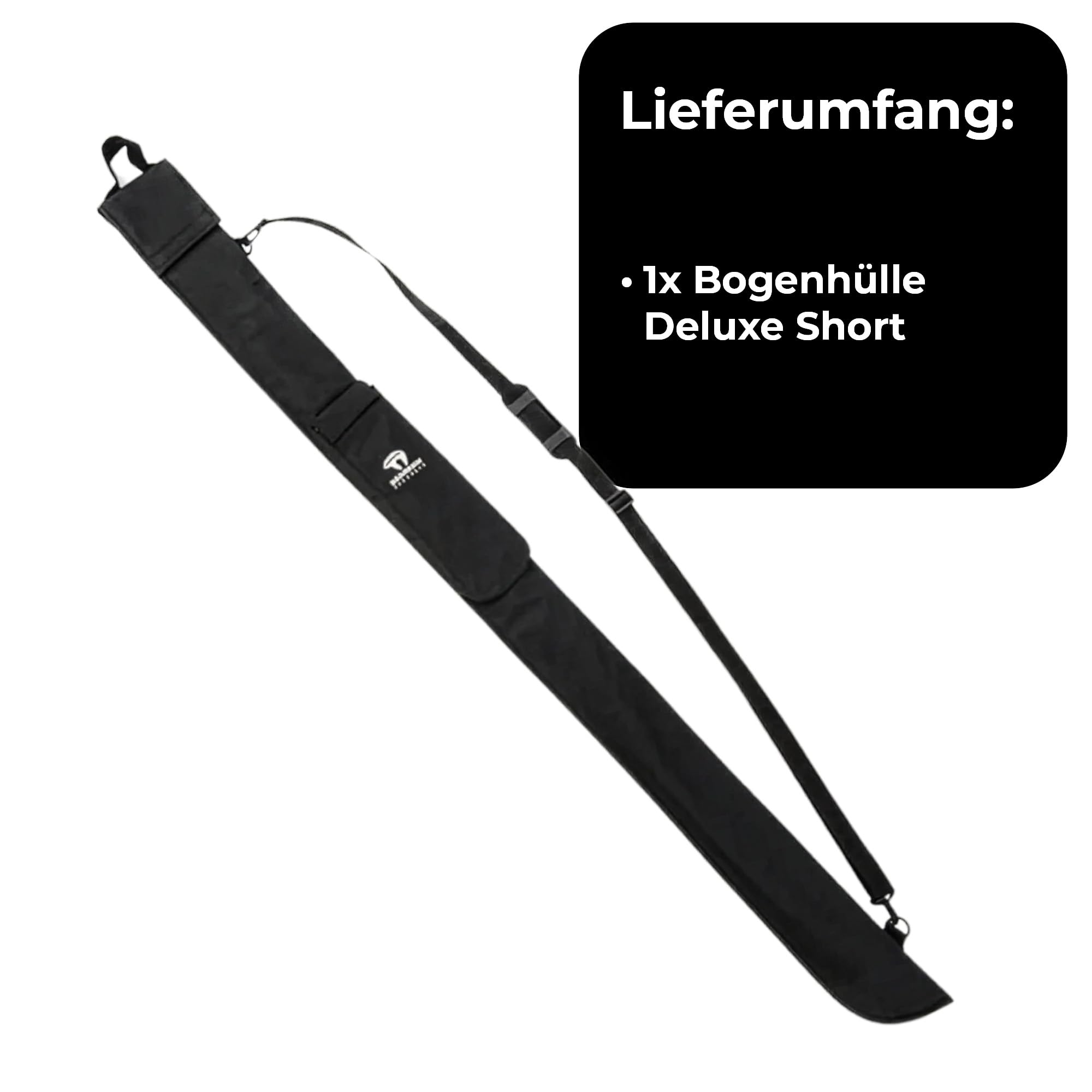 BEARPAW PRODUCTS Bogenhülle Longbow Deluxe Short - Robuste Bogentasche aus Nylon, wasserabweisend mit Zubehörtasche & Trageriemen, Schutz für Langbogen Transport & Aufbewahrung, Archery Bow Case