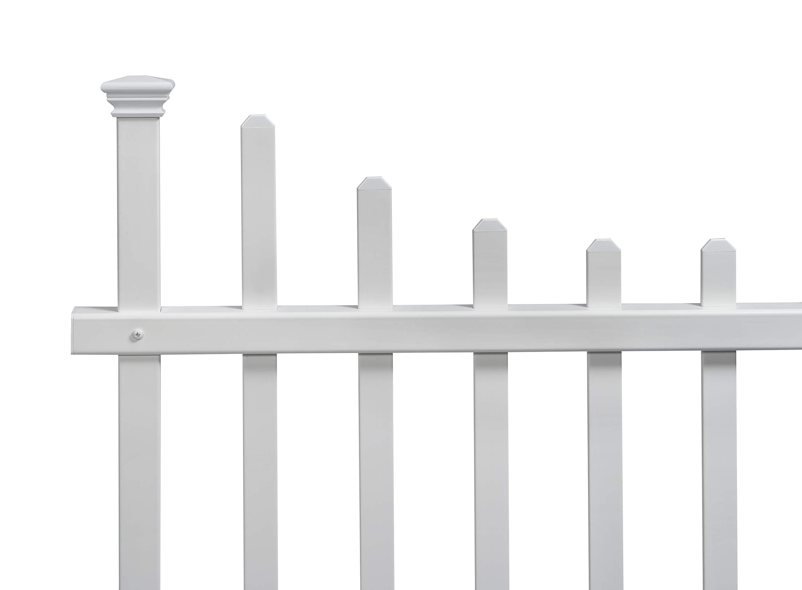 Zippity Outdoor Products ZP19048 Washington No-Dig Picket Fence, White