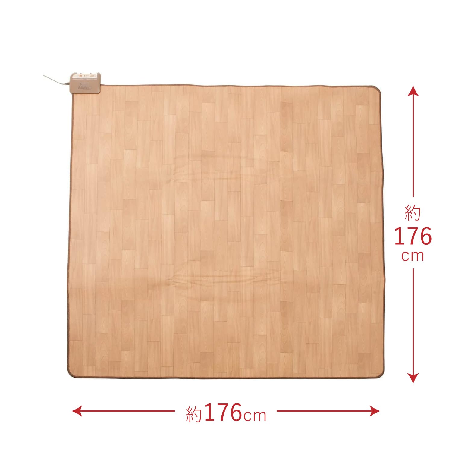 YAMAZEN フローリング調ホットカーペット 176×176 cm 2畳 Amazon | [山善] フローリング調 ホットカーペット 2畳 (176cm