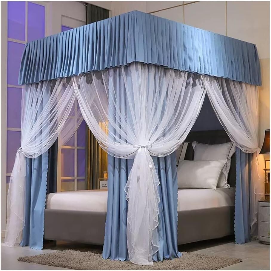 Moustiquaire de lit ciel de lit fille garçon rideau de lit rose bleu