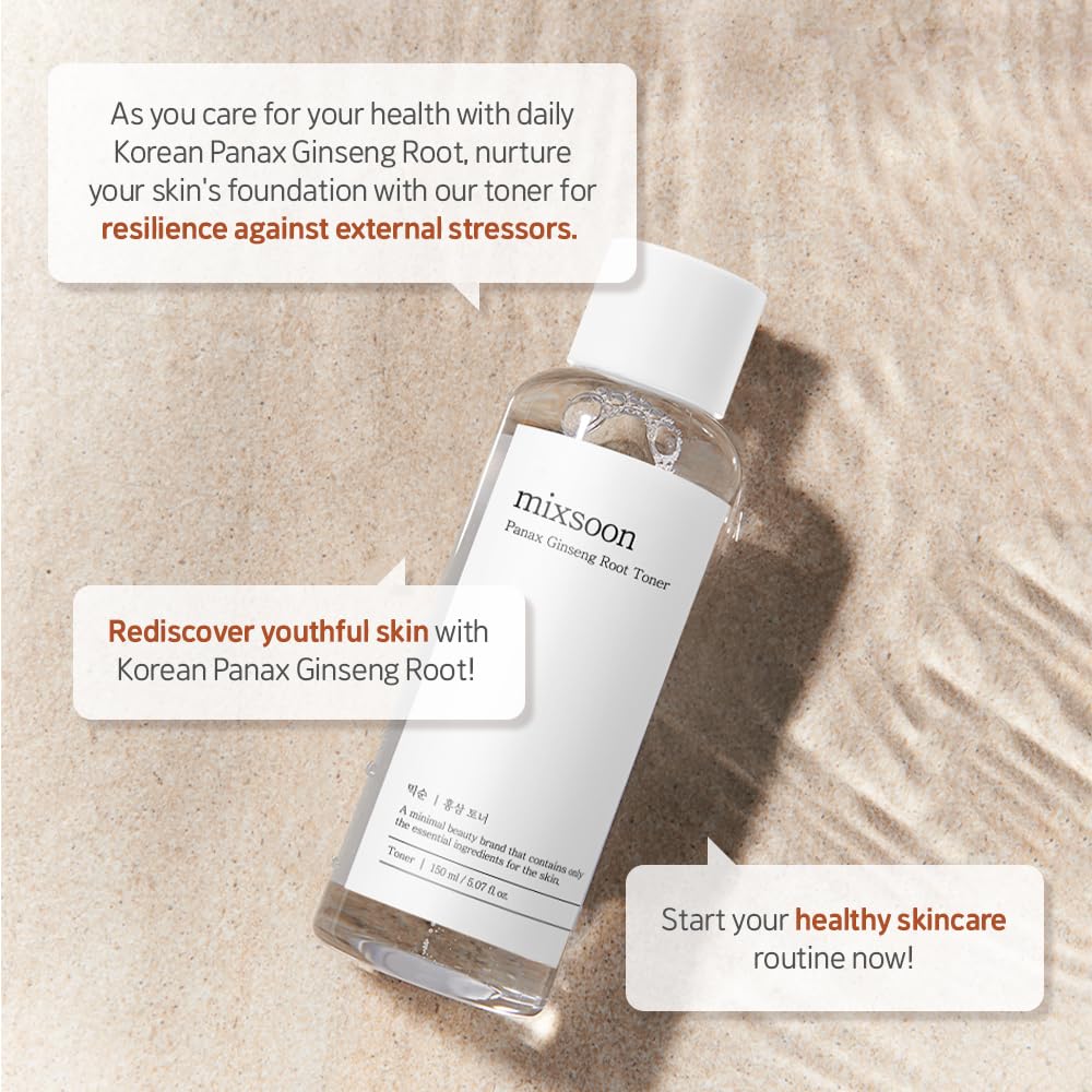 mixsoon Panax Ginseng Root Toner, Cold-Pressed Ginseng Potency for Elasticity & Youthful Vitality - Image 3