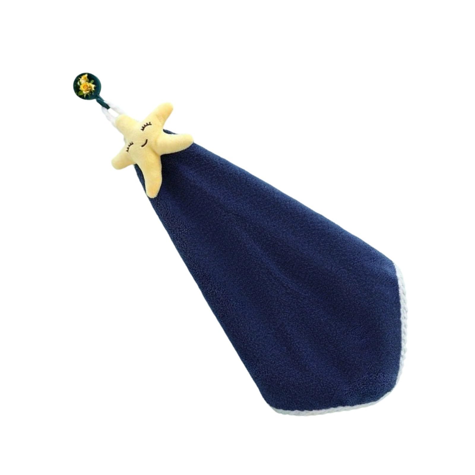 Kaeltsyn Quick Drying Absorbent Corals Fleece Towel Features Double Thick Layers Soft for Household Bathroom Use Lovely Hanging Towel