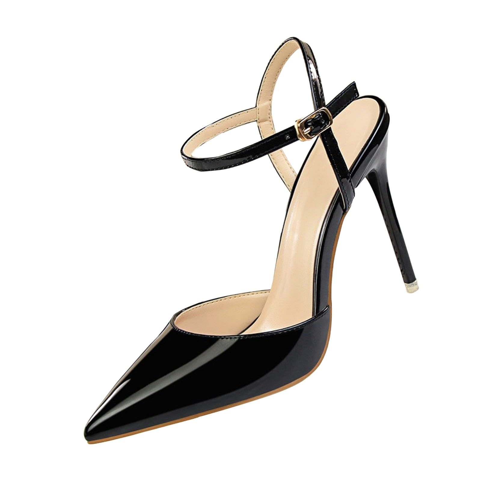 Sandalias de mujer con tacón, tacones altos, elegantes tacones puntiagudos