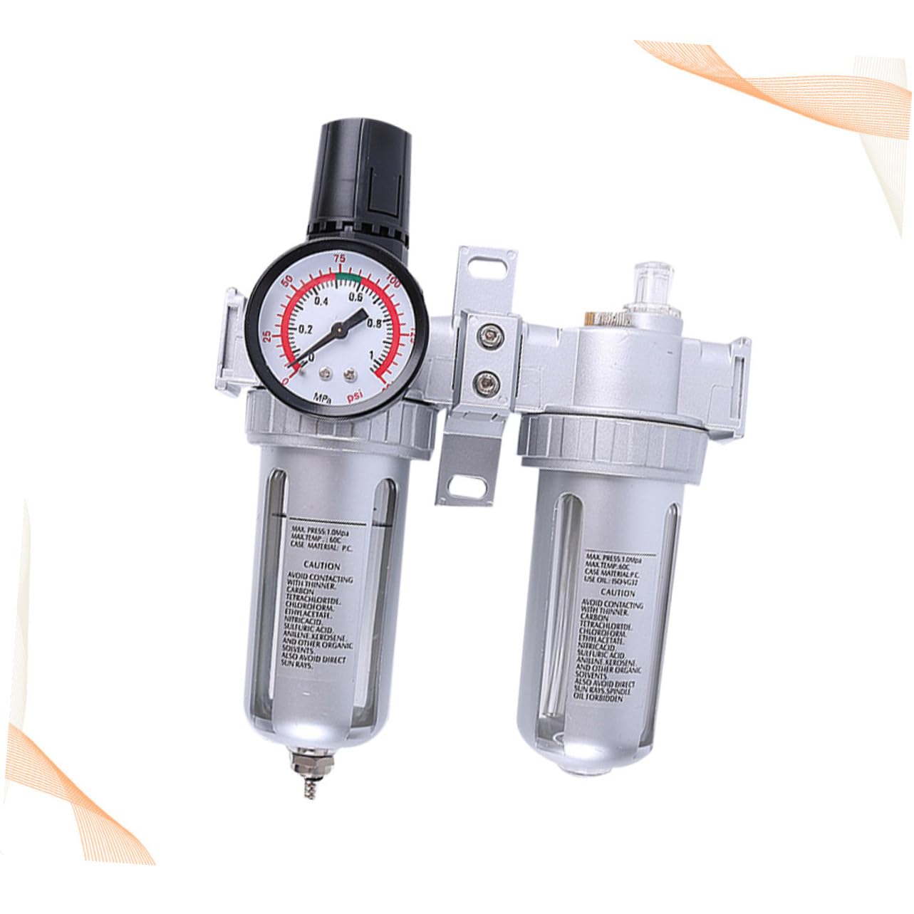 Holibanna Compressore Aria con Regolatore e Separatore Acqua per Condensa Facile Installazione e Manutenzione Adatto per Utilizzo Industriale
