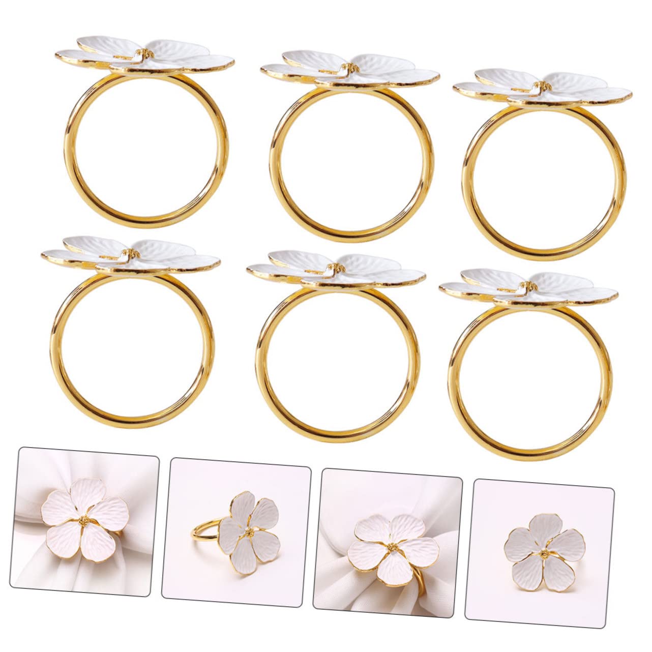 18stücke Teiliges Farben Napkin Ringe Im Blumen Design Für Hochzeiten Und Festlichkeiten Tischdekoration Für Besondere Anlässe
