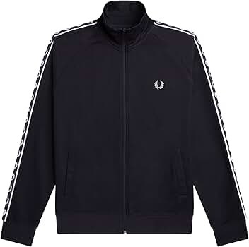 ✨超美 FRED PERRY / Contrast Tape Track JKT Fred Perry Contrast Tape Track Jacket - Black - J4575-R23