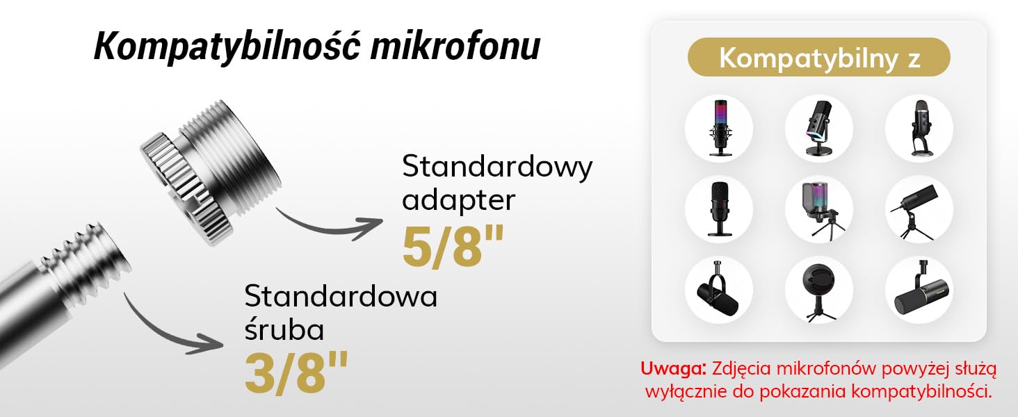 TONOR Regulowany Wysięgnik Mikrofonowy, Wysięgnik z Bardzo Dużym Filtrem Pop, Statyw Nożycowy, Sprzęt do Nagrywania, Wersja Rozszerzona, Bardzo Długi, T10L