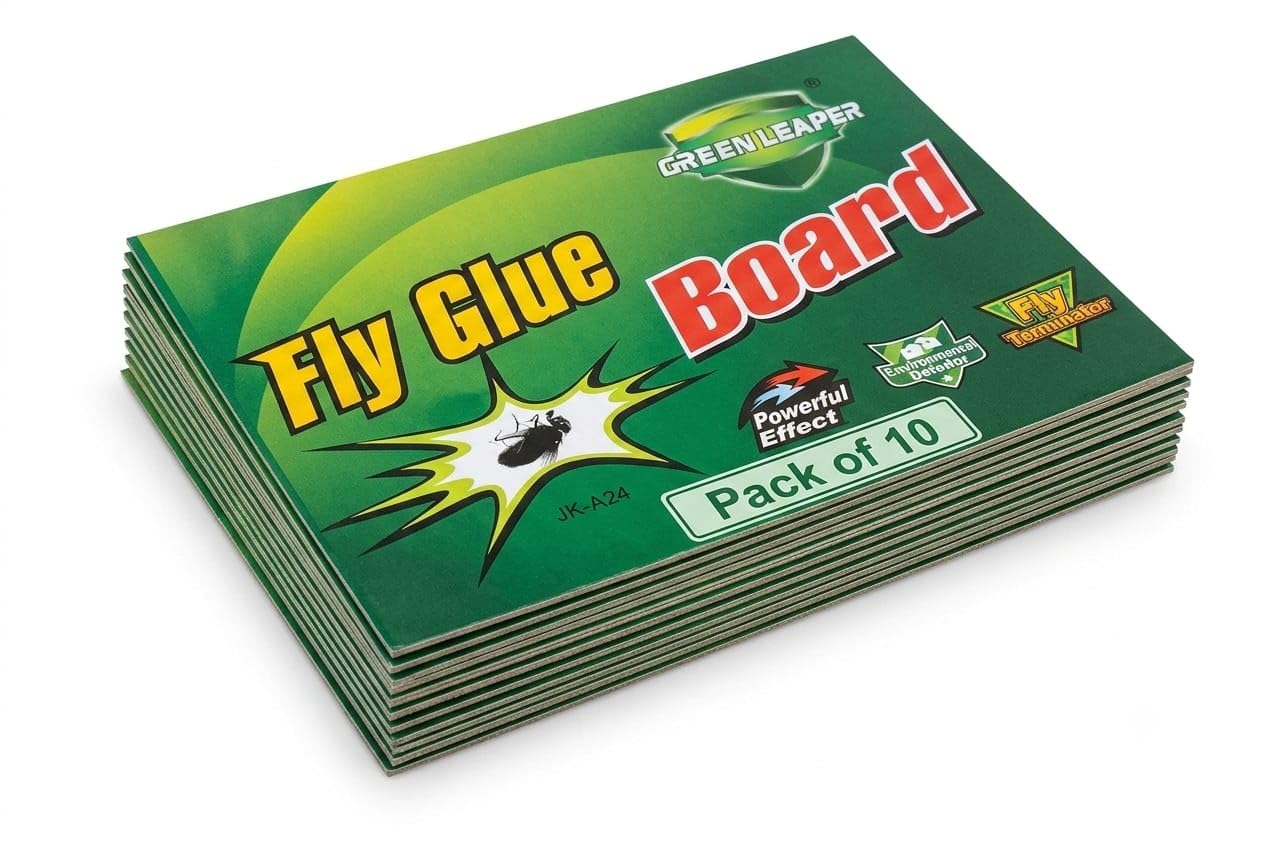Sticky Fly Glue Board | Strong Adhesive Fly Trap | Non-Toxic & Odourless | Ready to Use | Home, Kitchen, Restaurant & Commercial Use | Pack of 10-image-7