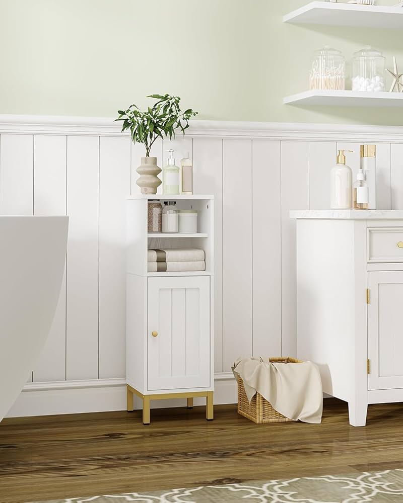 Amazon.com: Hzuaneri Bathroom Storage Cabinet, Corner Floor