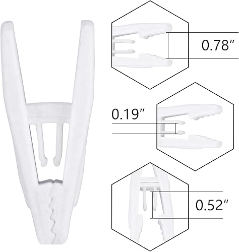 Miniatura 9 de Tinfol 50 clips de terciopelo para colgar, clips grises fuertes flocados para dedos, clips para colgar pantalones para perchas finas