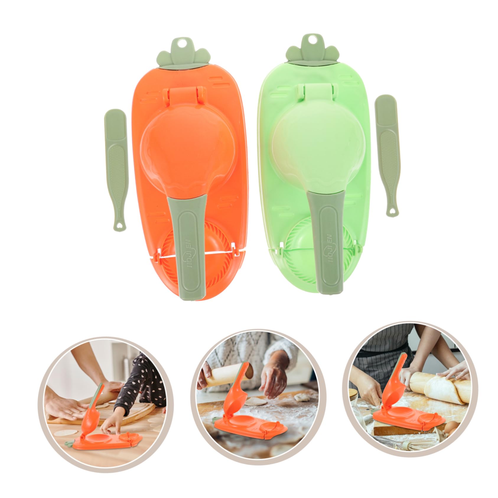 MAGICLULU Dumpling Skin Presser 2pcs Manual Press Moulds Perfect for Home Restaurant Catering