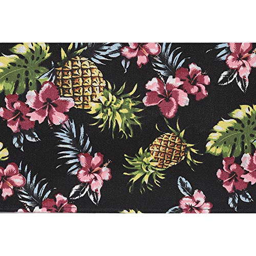 Sewing Machine Case Cover, Quilted Sewing Machine Dust Cover with Pockets for Extra Accessories Fits Most Standard Brother Singer Machines, Sewing Storage Case Keep Clean and Safe (Tropical Pineapple) - Thumbnail 2