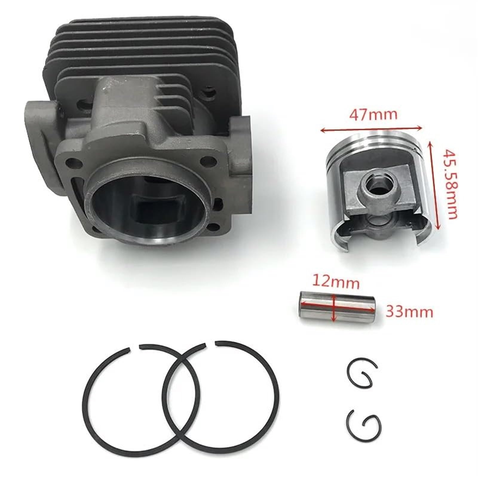 TS350 ZESTAW CYLINDERÓW I TŁOKÓW 47 MM, dla dla STIHL, 08 TS360