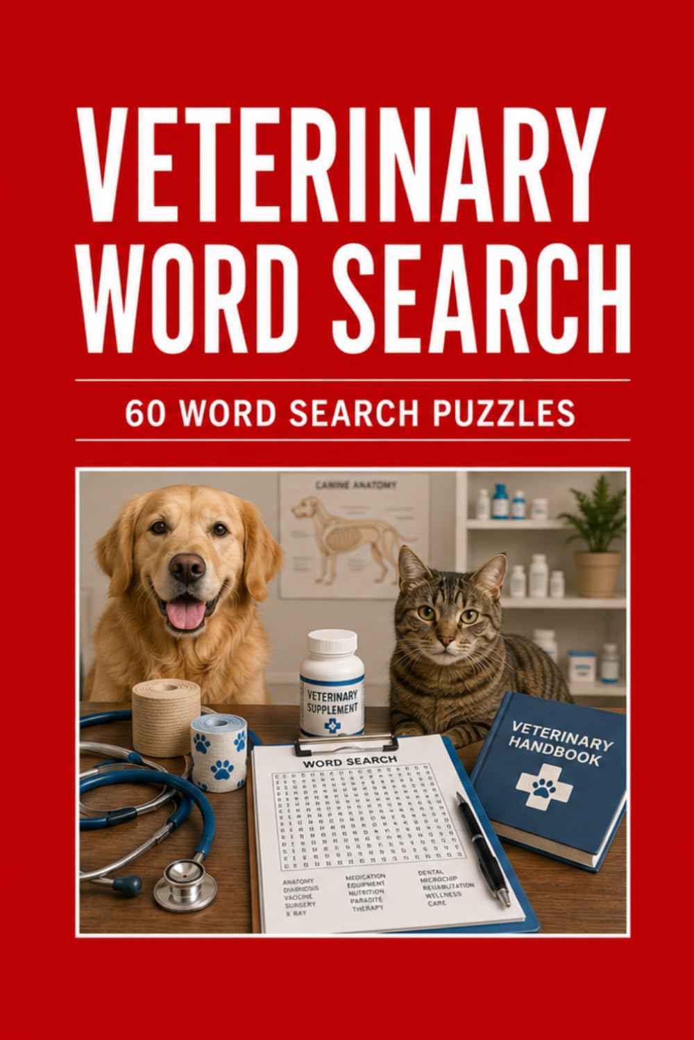 Veterinary Word Search 60 Word Search Puzzles: |6x9 Inches, 120 Pages | 60 word search Puzzles | Solutions Included|