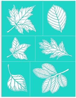 PAINTS TRANSFER Chalk Stencils Transfers Silk Screen Stencils Leaf Stencils Silkscreen Mesh Self Adhesive Washable Reusable 8.5x11 inhc