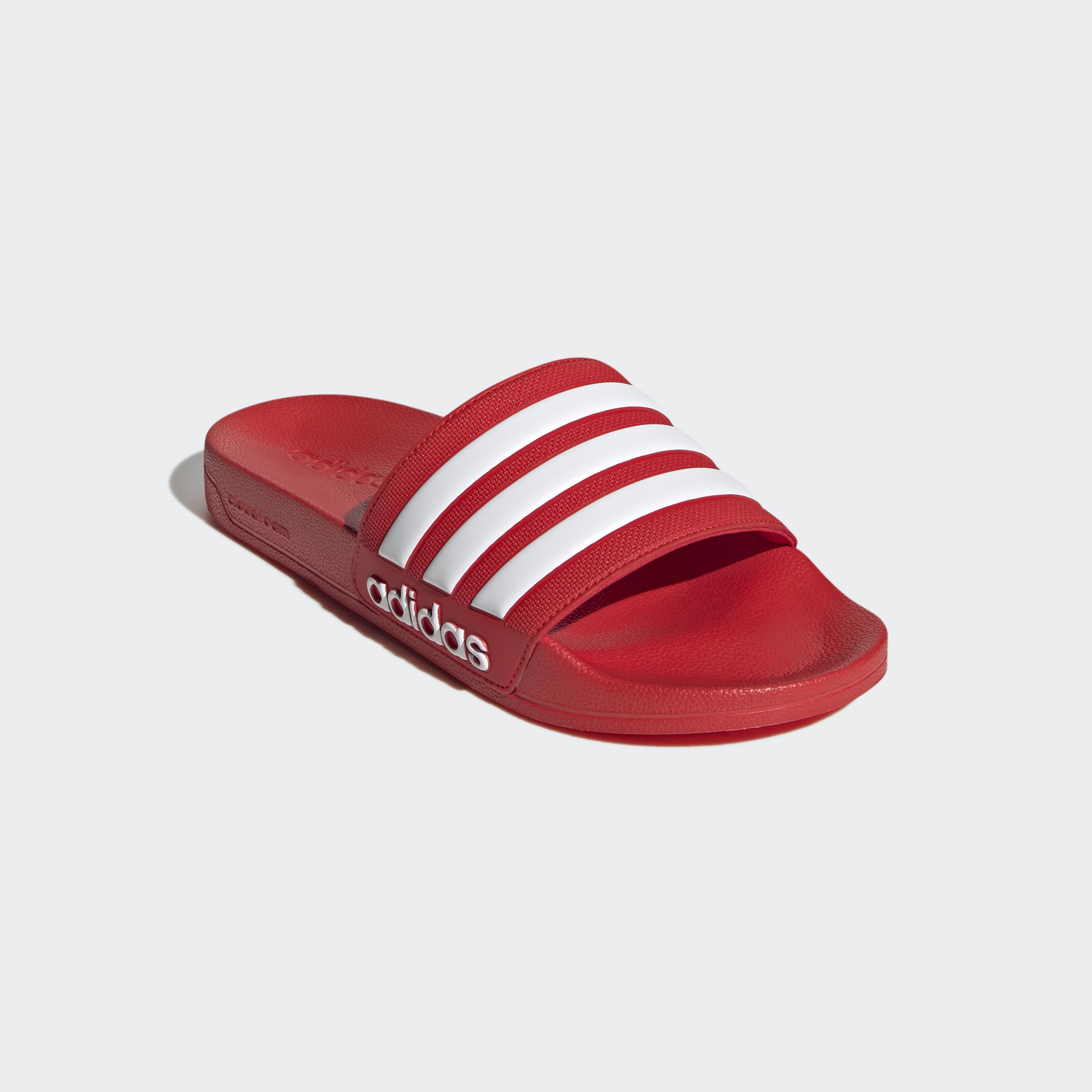 adidas Unisex Adilette Shower Slides Slipper, Vivid Red / Cloud White / Vivid Red, 37 EU