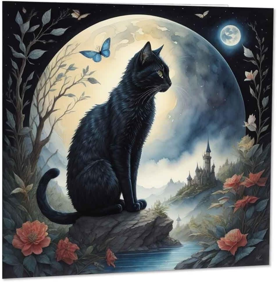 Watercolor Kittens Birthday Card