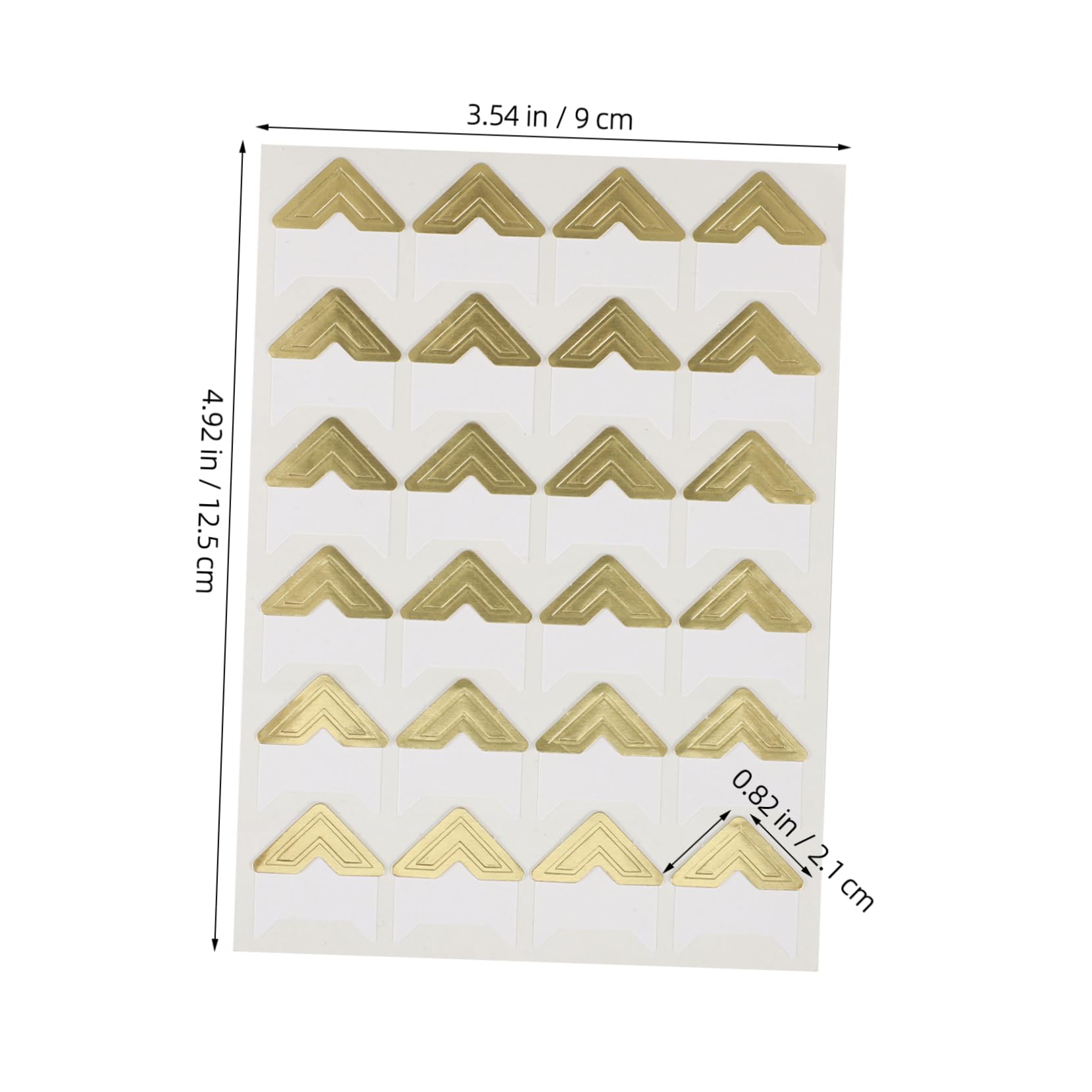 Beatifufu Scrapbooking Materials 10 Sheets Photo Corners Stickers Self Adhesive Picture Frame Corners for