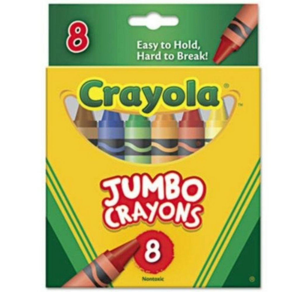 CRAYOLA LLC Buntstifte, Jumbo, 8 Karat, stapelbar, 12 Stück