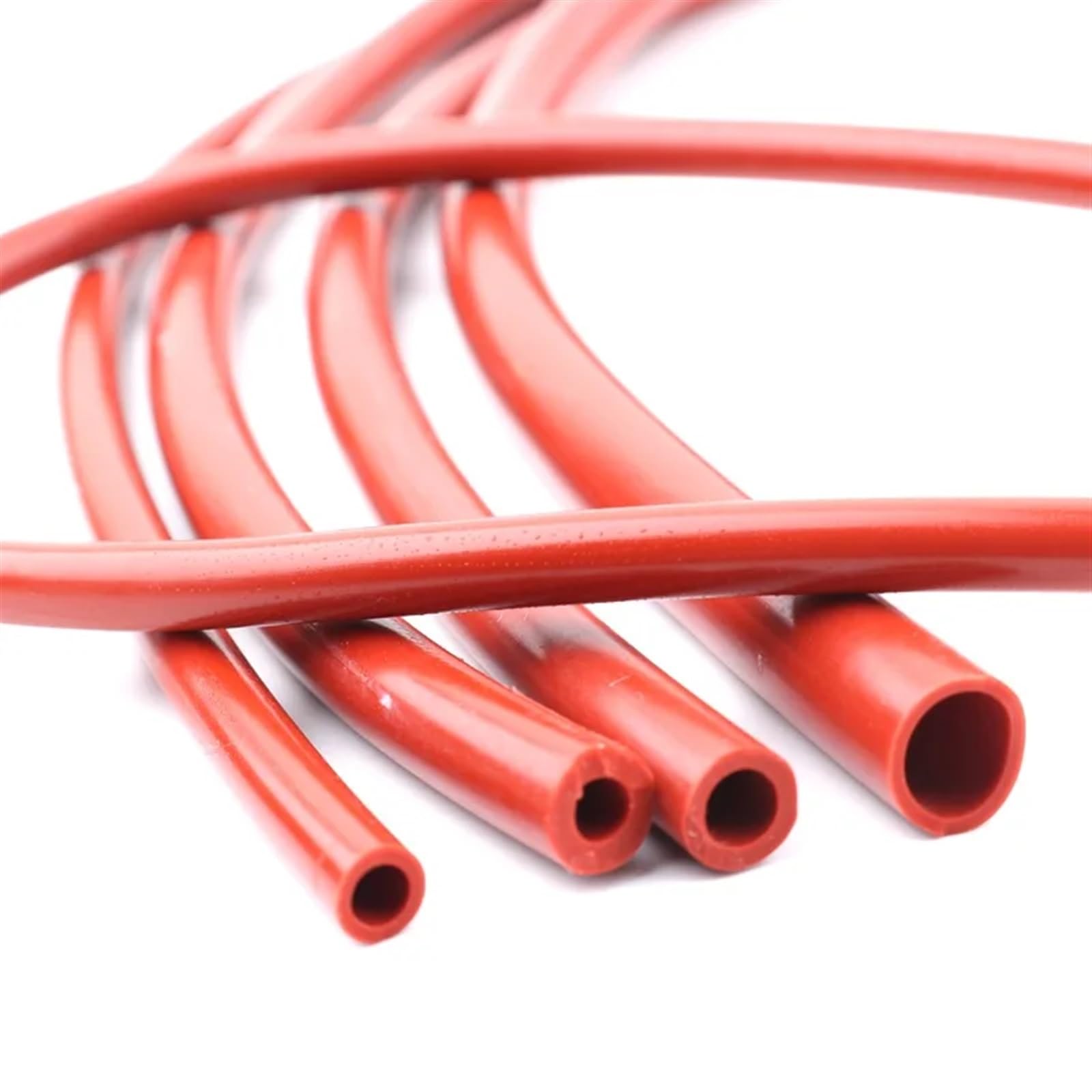 Tubo Gasolina Moto Tubo de Silicona roja de 1 m, Manguera de Goma Flexible de 3 a 50 mm, línea de Bomba de Aire Resistente al Calor y Engrosada(50 x 60mm)
