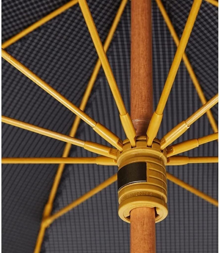 Ombrelli Pioggia Ombrello da Golf 10 Ossa Ombrello con Bastone Antivento Manico in bambù Ombrello Ventilato con Baldacchino Manuale da Uomo retrò Ombrello