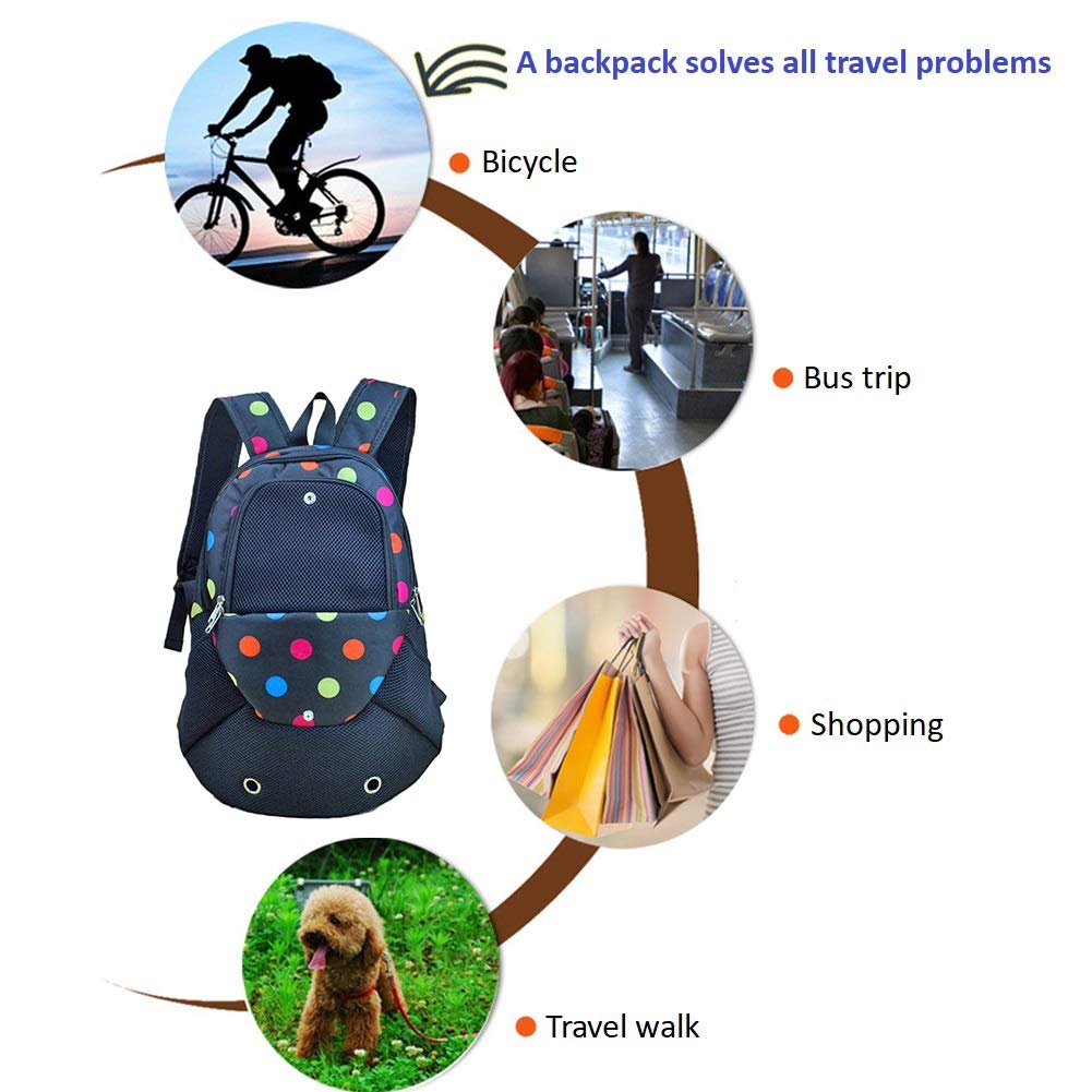 Sac de Transport pour Animaux Chien, Sac à Dos Jusqu'à 4kg pour Voyager