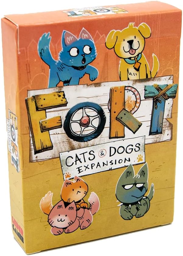Leder Games, Fort: Katzen und Hunde, Brettspiel, ab 10 Jahren, 2-4 Spieler, 20-40 Minuten Spielzeit, LED02001, Mehrfarbig