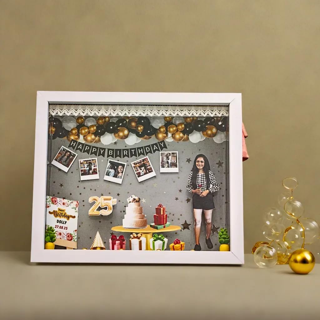 craftosuit Unique gift, Miniature frame, customised photo frame 3d, trending surprise for birthday, couple gifts,mom dad,baby gift Miniature frame (88497 18597)