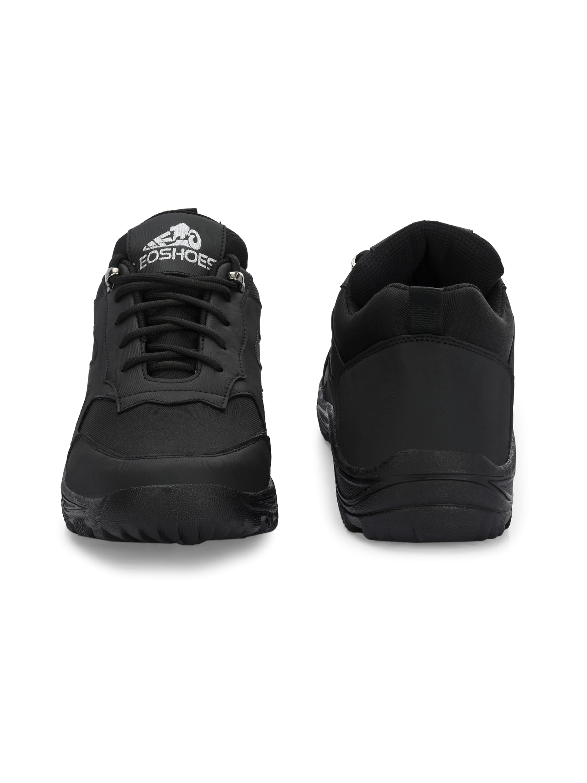 Leo's Fitness Shoes Leo Men's Light Weight Waterproof Casual Shoes For Trekking,Hiking & Other Casual Purpose Black,8 4
