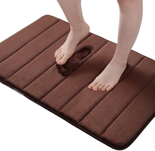 Antideslizante Absorbente Antideslizante Para Baño, Alfombrilla De Espuma Viscoelástica Suave Para Suelo De Cocina, Almohadilla De Terciopelo Coral,