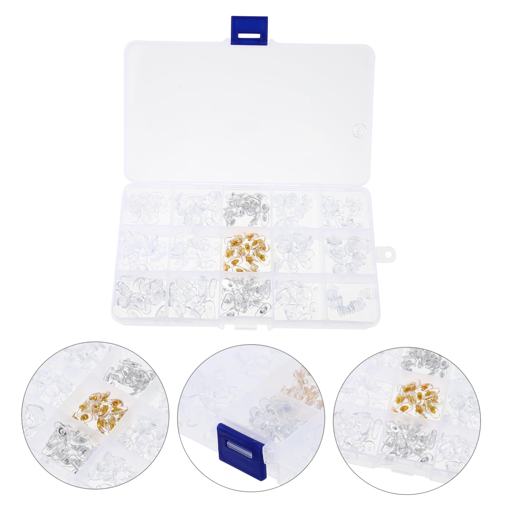 Healvian 600paia Naselli Per Occhiali in Cuscinetti Nasali Avvitabili Kit Riparazione Per Eyewear Facile Installazione e Rimozione Adatti Tutti Tipi Di Occhiali
