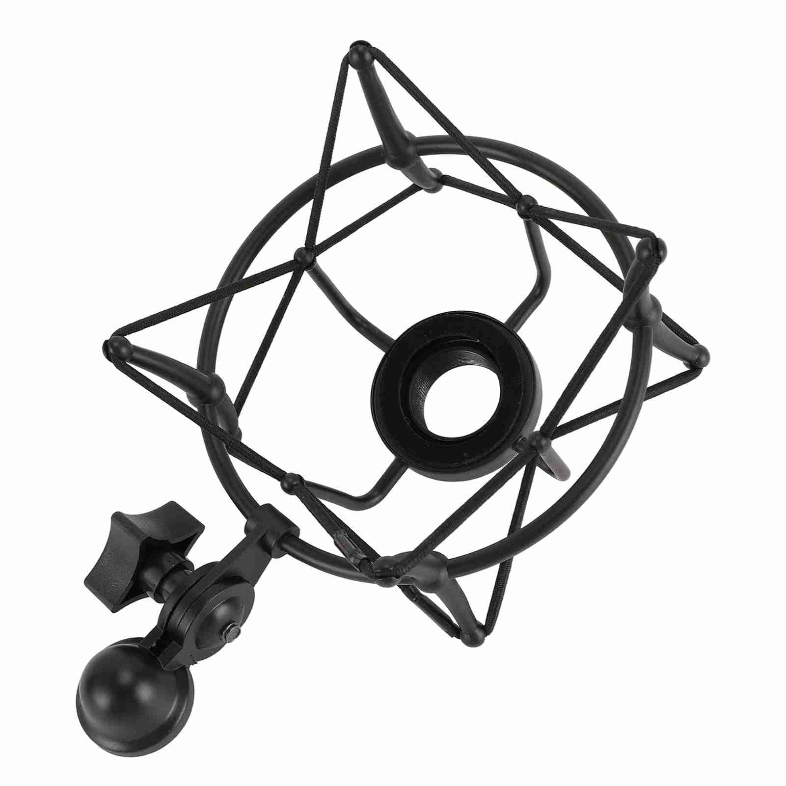 Wakects Microfono Shock Mount, Supporto Antivibrazione per Microfono, Staffa Universale in Lega di Zolfo, Antiscivolo, Riduzione Vibrazioni, con Dado di Conversione 5/8 a 3/8 per TLM103 (BLACK)