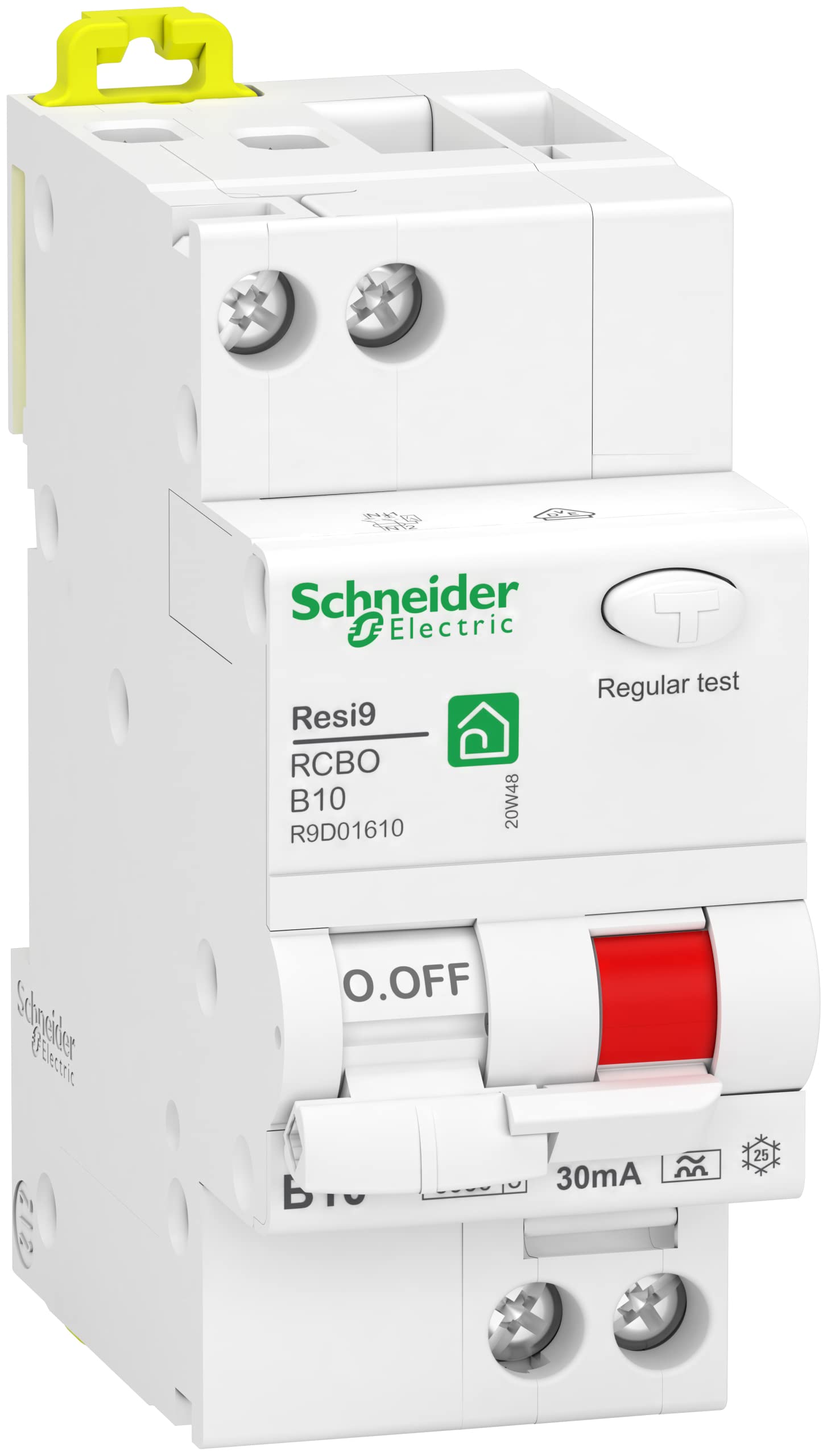 Disyuntor magnetotérmico tipo A de 30 mA Schneider Electric contra fugas de corriente alterna