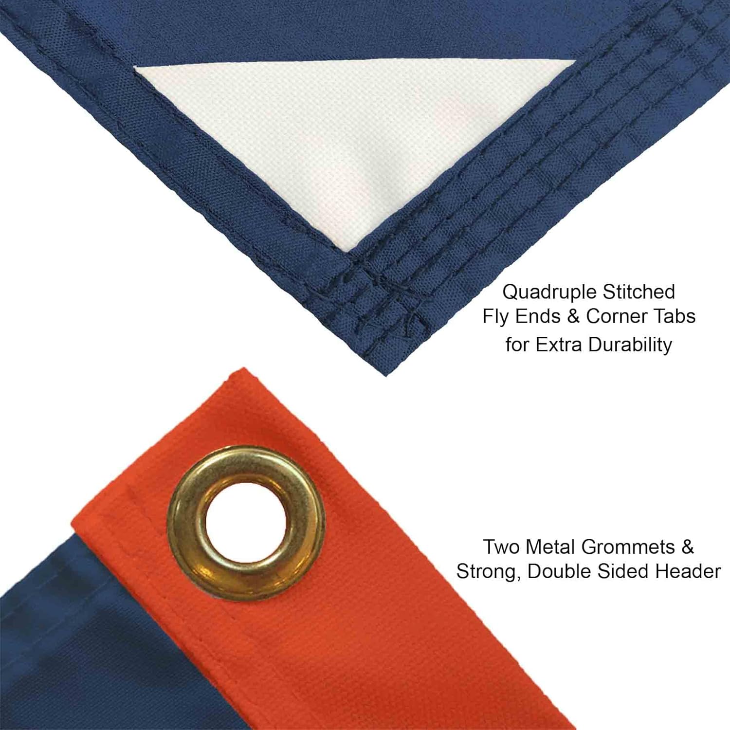 College Flags & Banners Co. Auburn Printed Header 3x5 Foot Banner Flag - Image 6