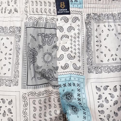 Image of Urban Scottish Ultra-Comfortable Men's Boxer Pants (Pack of 2), 100% Cotton With Stylish Print, Soft & Stretchy Elastic Waist Band, Dynamic Movement & Hardwearing Stitching, Breathable Gentle Snug Fit