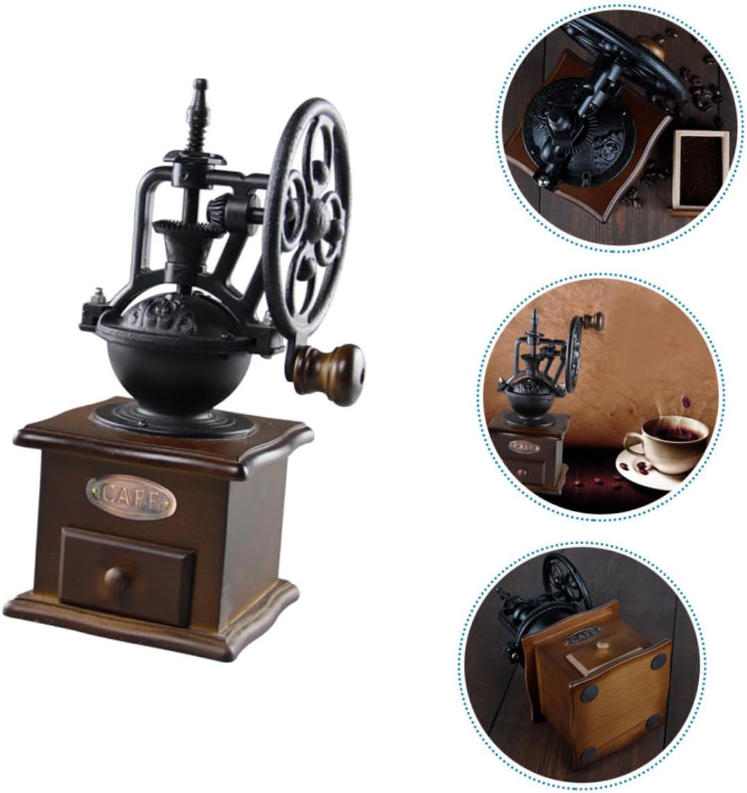 Manual Hand Bean Hand Crank Portable Coffee Burr Grinder for Espresso Machine