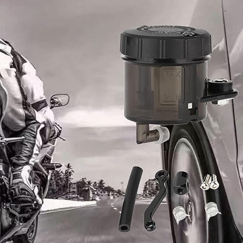 Miniatura 2 de Kit de depósito de líquido de frenos, depósito universal de líquido de frenos de motocicleta, tanque de embrague, cilindro, taza de aceite,