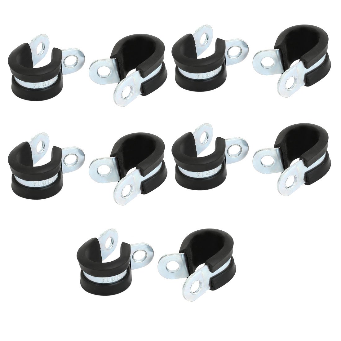 10 Colliers De Serrage Caoutchouc Uxcell – Diamètre 10mm, Zingué, Forme R