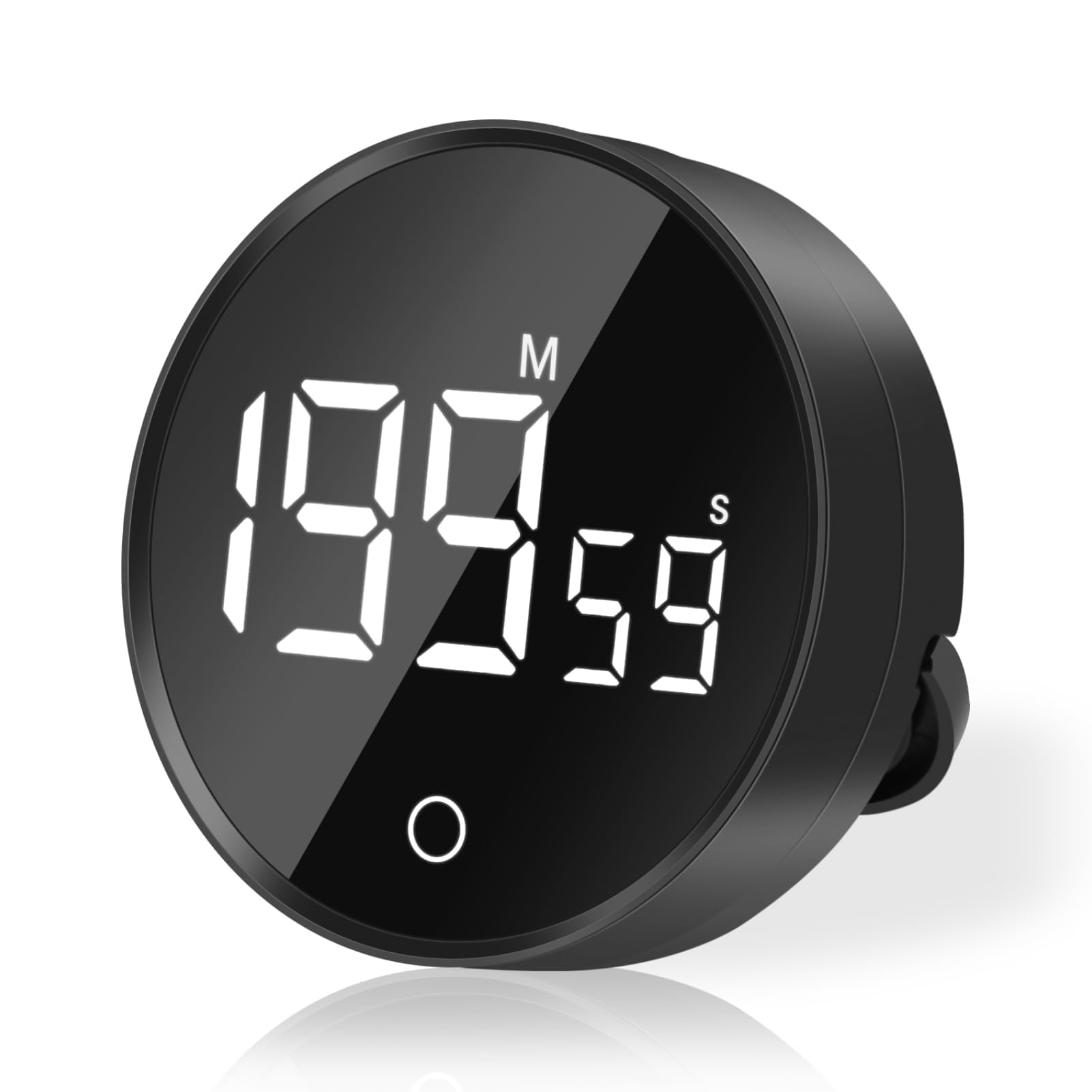 YdseozOA 2 timer digitale con allarme forte, timer digitale da cucina, timer da cucina con supporto magnetico e interruttore on/off, allarme per cucina, apprendimento, sport