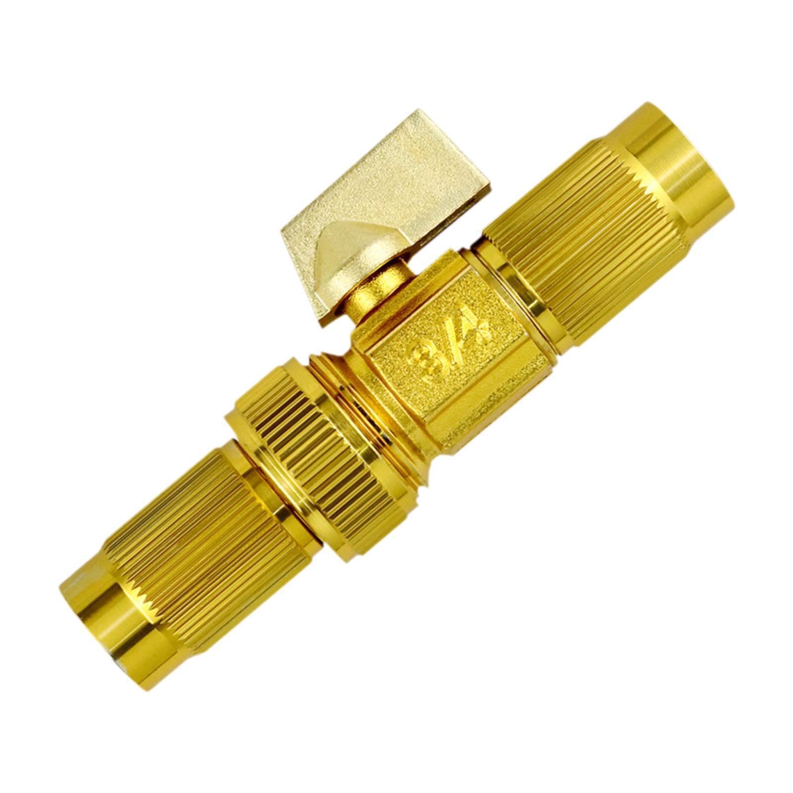 Qixcxaz Garden Hose Ball Valve With Ergonomic Handle Provides Maximum Control During Water Adjustments Ensuring Easy Installation And Removal Without Taking Up Too Much Space